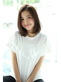 【Un ami】モードミディアム×ミルクティーカラー 工藤 由佳