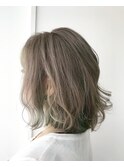 【habitt】グリーン×アッシュミルクティー