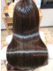 ハクヘアー(HAK hair)の写真/【福知山ではココだけのこだわりの薬剤使用◎】ダメージレスで、自然で柔らかい手触りのツヤ髪になれる！