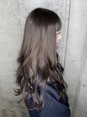 ロング×アッシュベージュ
