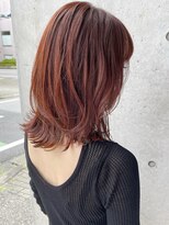 アルディ ユーカリが丘店(HARDI)&nbsp;【松村未津紀】オレンジブラウンカラー　外ハネレイヤースタイル