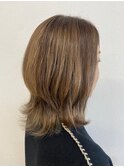 ウルフカット×シークレットハイライト