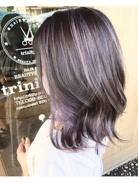 トリニティ(trinity) バレイヤージュラベンダーアッシュ・サブリミックトリートメント