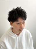 アップバング ショート