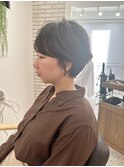大人可愛い30代40代50ショートボブショート丸みショート