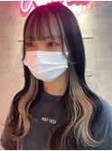 韓国風ミストカラー前髪インナーカラー！