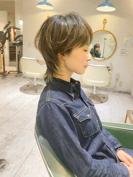 リーフ 王寺店(LEAF≠) 『大人可愛いレイヤーショートウルフ』