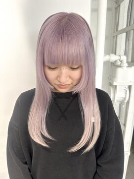 レコ 渋谷(LECO) シアーパープルハッシュカット