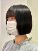 ぱつっとボブ☆美髪ボブ/美髪縮毛矯正[北千住]