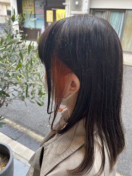 シダ(sida) 「20代30代40代イヤリングカラー　オレンジ」