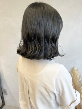 ミュラ(mulah) 透け感カラーオリーブアッシュ＊ブリーチなしダークカラー