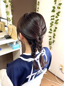 ジェネータ 新横浜店(GENETA) ツイン編み込みヘア【新横浜/ヘアセット】