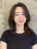 ハーフアンドハーフ(HALF and HALF)&nbsp;ミディアムレイヤー/レイヤーカット/顔周りカット