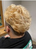 金髪パーマstyle♪