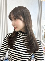 アマトウキョウ アユンチェ(AMA TOKYO×AYUNCHE)&nbsp;韓国ヘア　2wayバング  レイヤーカット くびれヘア  顔周り/