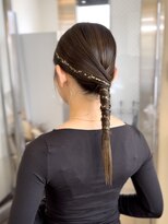 シュシュ(chouchou)&nbsp;タイト編み下ろしヘアセット