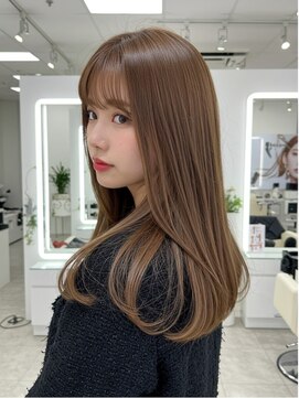 エル 新小岩(elu) 美髪/ワイドバング/レイヤーカット/くすみベージュ/新小岩駅