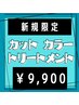 髪と地肌に優しいオーガニックカラ-＋カット＋プレミークTR￥16500 ⇒ ￥9900