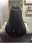 艶髪ストレート×ロング×黒髪×髪質改善【広島】