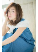 女っぽカジュアル☆抜け感セミディa