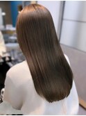 大人美人髪質改善くすみアッシュベージュ透明感艶カラー