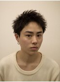 スパイキーショート/メンズサロン/メンズパーマ/眉毛カット/大名