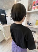 福山美容室caary 大人くびれショートボブ骨格補正透明感20代30代