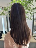 桑名ロングレイヤーカットハッシュカット透明感カラー重めロング