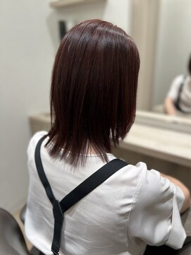 ヘアメディカルサロン 銀座PREMIUM店 40代50代60代/ロブ/髪質改善トリートメント/ローズブラウン