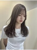 レイヤーカット ミディアムレイヤー ブリーチなしダブルカラー