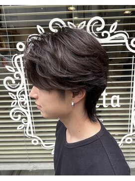 バレッタ(Barretta by neolive) フェザーパーマ/ニュアンスパーマ/センターパート/メンズカット