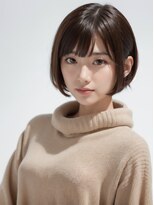 ブロッサム 東久留米店(Blossom)&nbsp;小顔◎大人ボブ暗めカラー×丸みショート