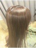 【自然に】細めベージュハイライト