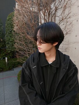 フィフス 仙台(fifth) 仙台ニュアンスパーマ刈り上げ無し長め毛流れセンターパート30代