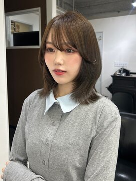 クレム 博多駅店(ChLem) ボブ　レイヤー　オリーブベージュ　髪質改善　福岡美容室