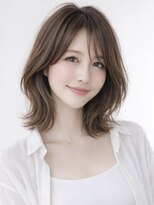 美容室9A&nbsp;くびれレイヤー×グレージュ