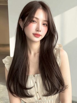 クイーン バイ ノイズ 西院(QUEEN by noism) ナチュラルレイヤートレンドカラー韓国風シースルーバング