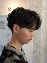 バイフィフス 原宿/表参道(by fifth) シャドウパーマスパイラルパーマセンターパート大人メンズヘア