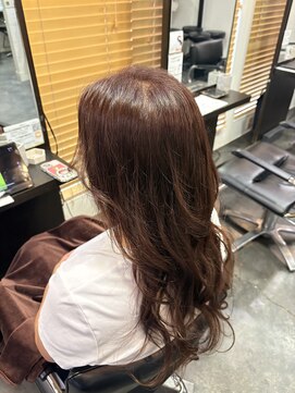 エクファ ヘア シェリル 草津 南草津店(ex-fa hair cherir) ピンクベージュ/アンブレラカラー/クールショート/前髪/南草津