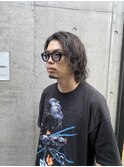 波巻きツイストスパイラル/刈り上げセンターパート/溝の口