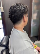 バーバーバー 都賀(BARBER-BAR) 【好印象】大人のツーブロック×リーブパーマビジネスショート