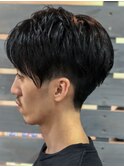 ショートマッシュ  メンズカラー☆ブルーアッシュ