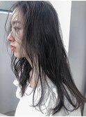 小顔前髪×ココアブラウン×大人かわいい×フリンジウェーブ