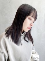 アイティーバイアルバム 八王子店(IT by ALBUM)&nbsp;ストレートスタイル_かきあげロングマロンベージュ_48370