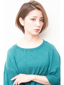 モニカ 西宮北口(Monica) 前下がりボブ・  内巻きワンカール・  ボブショート・暗髪