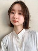 大人の柔らかボブヘア