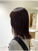 20代30代40代イメチェン似合わせカットレッドブラウンミディアム