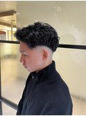 フェード風パーマ