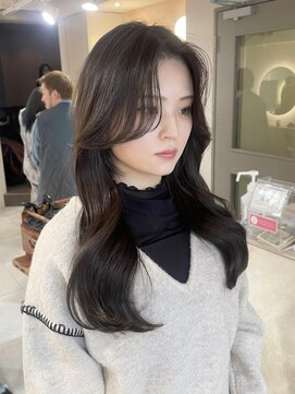 キャンバス バイ ネオリーブ 横浜西口(Canvas by neo.) くびれロングレイヤーカット髪質改善顔周り【横浜】