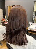 ブラウンカラー ［エアリーロング/美髪/ピンクブラウン/鎌取］